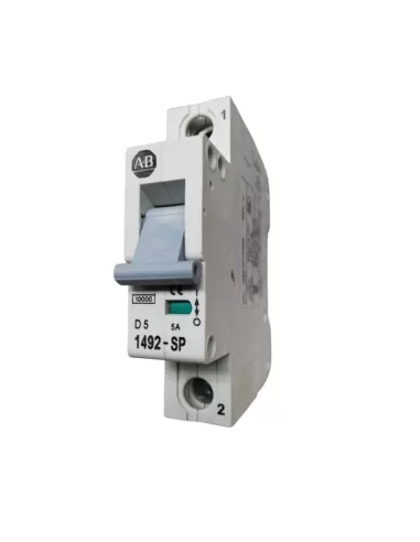 Disjoncteur Allen Bradley 1492-SP1C050, IEC 1P, courbe C, 5 A