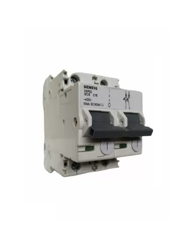 Disjoncteur Siemens 5SP92107KC47, 50 kA, 2 pôles, 10 A, 3 µm