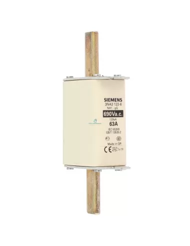 Fusible Siemens 3NA31226 NH 1 GL/GG 63A 690V CA