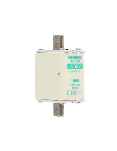Fusible Siemens 3nd1830 100 A NH00 AM 500 Vca