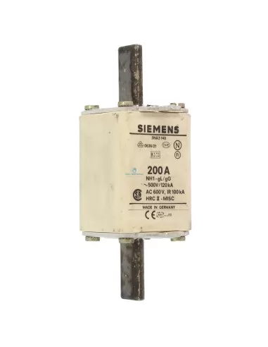 Fusible Siemens 3NA3140 NH 1 200A GL/GG 500 VCA