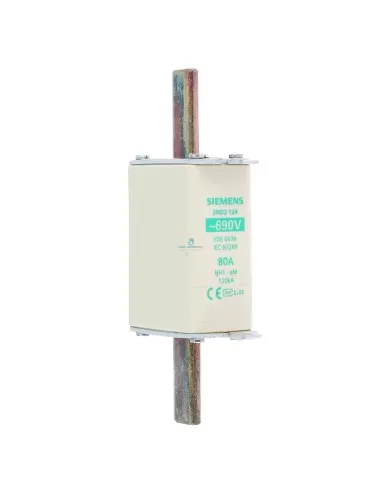 Fusible Siemens 3nd2124 80 A NH 1 AM 690 V CA
