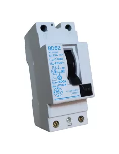 Interrupteur différentiel pur GE Power 593004, 2 pôles, 25 A, 0,03 A CA