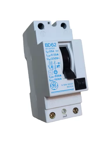 Ge power 593004 interrupteur différentiel pur 2p 25a 0,03a ac
