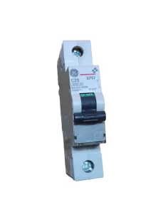 Ge power 672047 ep61c25 disjoncteur automatique 1p 25a 6ka c