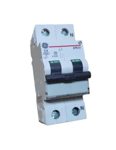Ge power 672056 ep61nc4 disjoncteur automatique 1p n 4a 6ka c
