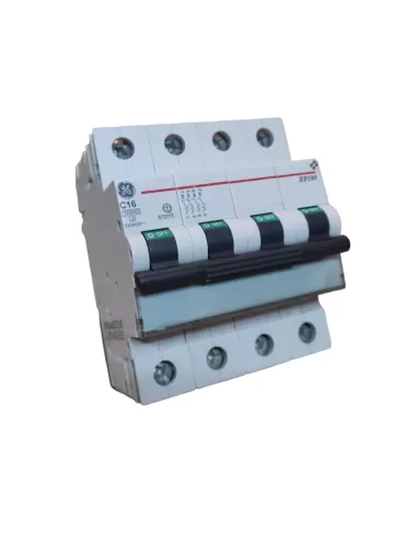 Disjoncteur GE Power 672315 P104C16 4P 16A 10kA C