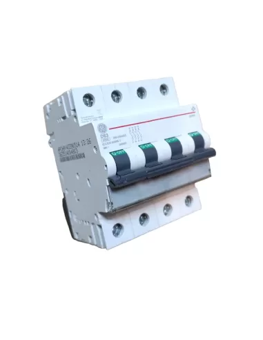 Ge power 566660 ep64d63 circuit breaker 4p 63a 6ka d rina 4m