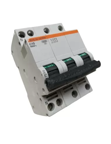 Interrupteur automatique Merlin Gerin 17590 C40N 3P N 10A courbe C