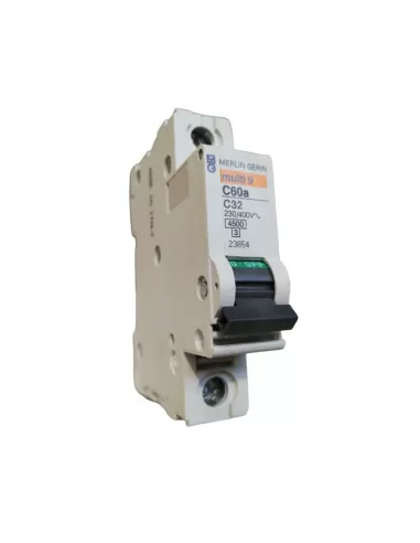 Merlin gerin 23854 interruttore magnetotermico 1p 32a 4,5k c 1mod c60