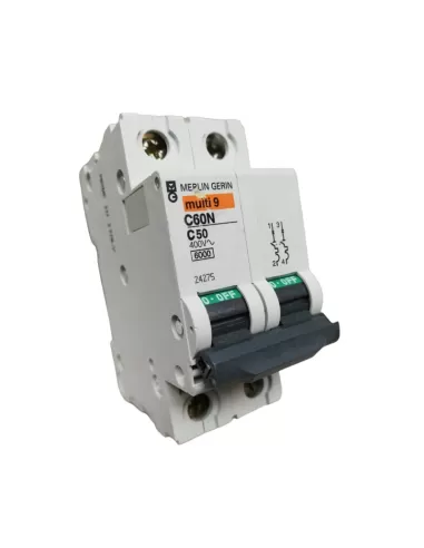 Disjoncteur Merlin Gerin 24275 2P 50A 6K C 2Mod C60
