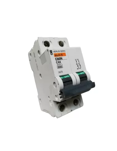 Merlin gerin 24276 disjoncteur 2p 63a 6k c 2mod c60