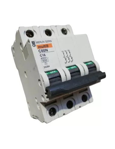 Merlin gerin 24284 disyuntor 3p 16a 6k c 3mod c60