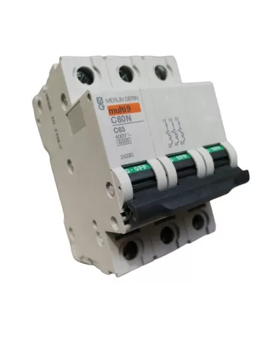 Disjoncteur Merlin Gerin 24290 3P 63A 6K C 3Mod C60
