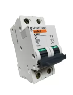 Merlin gerin 24916 circuit breaker 2p 4a 10k c 2mod c60