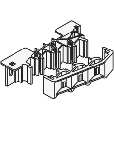 Abb pb0802 support de barre scalaire universel 800a