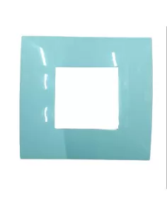 Plaque Abb 2csk0213ch série transparente 2 modules vert pastel