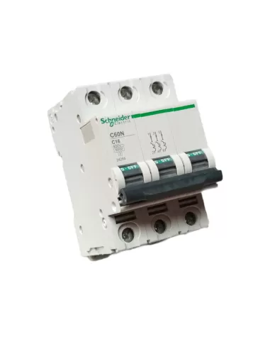 Schneider automatico magnetotermico c60n 6ka 3p 16a curva c 24284 interruttore