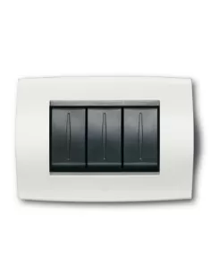 Abb placca soft in metallo 6 moduli 2cse0611sfz elos bianco antartide