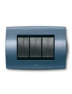 Abb 6-module soft metal plate 2cse0631sfz elos Mediterranean blue