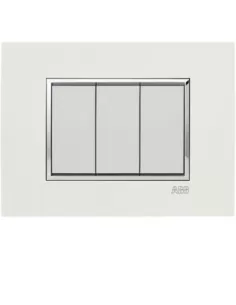 Abb white round plate 4 modules