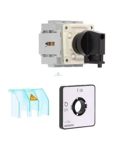 Siemens 3ld21220tk11 3x25a switch disconnector with front handle mounting