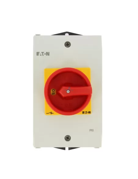 Eaton 207318 p1-32/i2/svb/hi11 switch disconnector with enclosure 3x32a 1no 1nc emergency stop