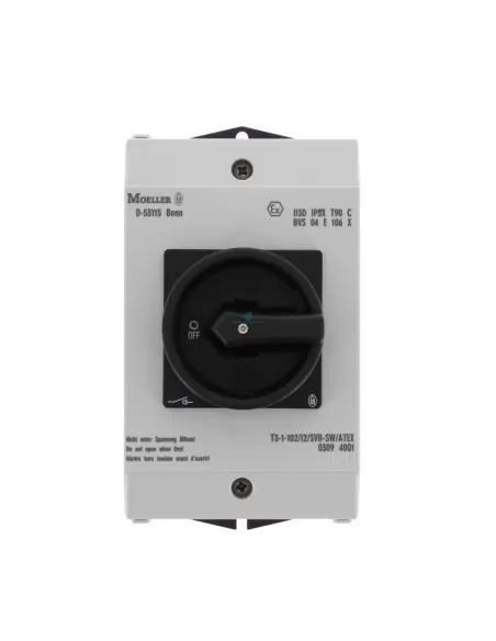 Interrupteur à came Eaton 207199 t3-1-102/i2/svb-sw 2P en boîtier