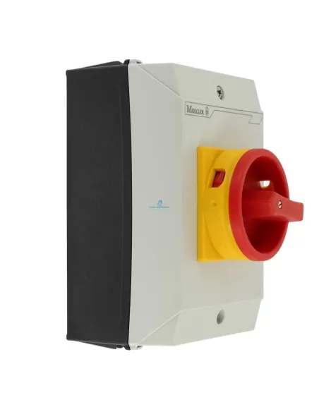 Interrupteur d'urgence triphasé Eaton 207314 p1-32/i2/svb dans un boîtier