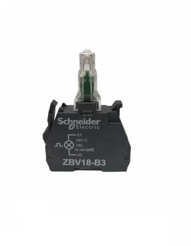 Élément LED clignotant vert Schneider ZBV18B3 24 V
