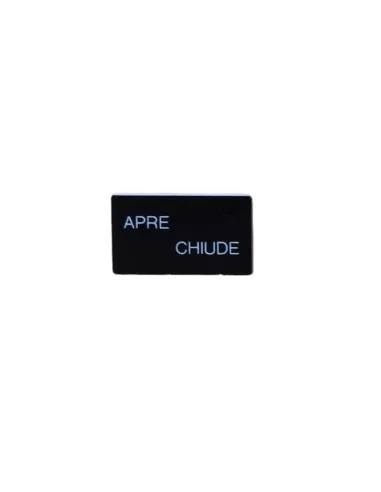 Ge power 188140 p9acpbs140 piastrina per targhetta 30x50 nera apre - chiude