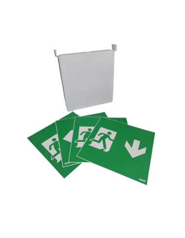 Bande d'écran Beghelli 4325 relevée à droite et à gauche bs vers le haut