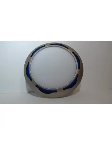 Applique/plafonnier Poomlighting mizar 3 e27 75w bleu/gris p086-43