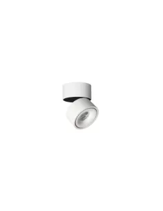 Spot cylindrique blanc mural/plafonnier 8 W 3000 K réglable 230 V