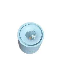 Foco de pared/techo cilíndrico blanco 8w 3000k orientable 230v 2