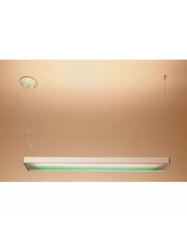 Artemide 1343010a attalo mwl sospensione biemissione fluorescente 3x80w  telecomando