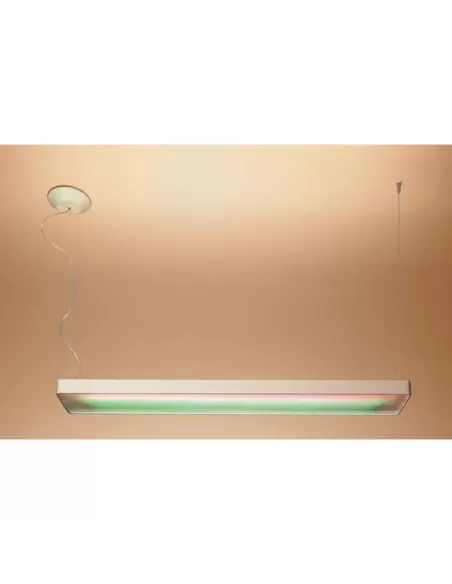 Suspension fluorescente à double émission Artemide 1343010a Attalo MWL 3 x 80 W avec télécommande