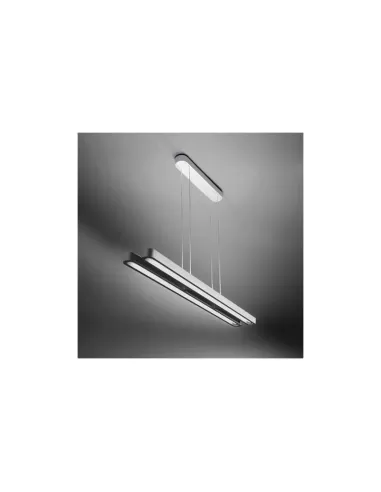 Artemide 0602020a talo suspension catamaran 2x54w t16 l 120.5x18.5 grey silver