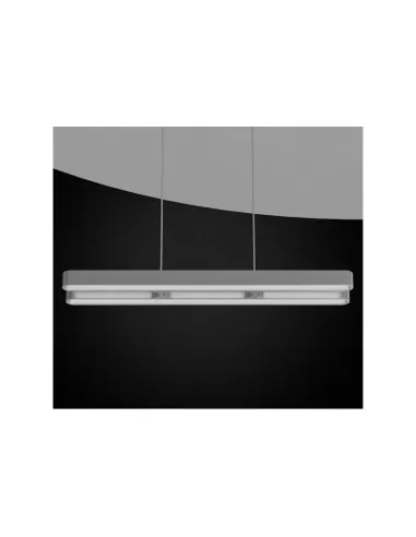 Artemide 0602020a talo suspension catamaran 2x54w t16 l 120.5x18.5 grey silver