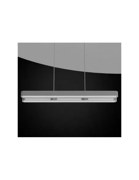 Artemide 0602020a talo suspension catamaran 2x54w t16 l 120.5x18.5 grey silver