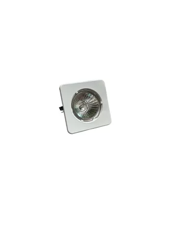 Spot encastré carré dichroïque Fosnova 63217 Sirio, 12 V, culot GU5.3, blanc, avec lampe