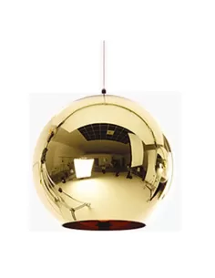 Golden globe pendant light E27 40° light