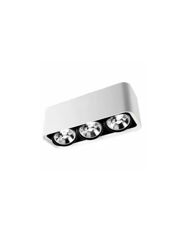 Plafonnier LED C4 DM-1102-14-00 baco 3 x g53 75w blanc