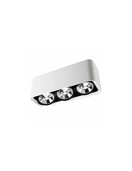Plafonnier LED C4 DM-1102-14-00 baco 3 x g53 75w blanc