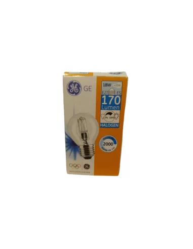 Ampoule halogène GE Lighting 76565 18 W halo S//CL//E27 230 V