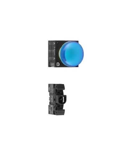 Siemens 3sb32046aa50 blue indicator lamp ba9s