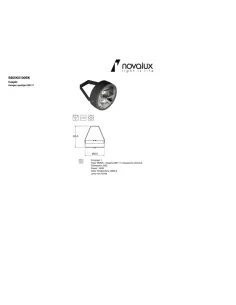 Novalux s605k0100bk casper kit  max  100w bianco