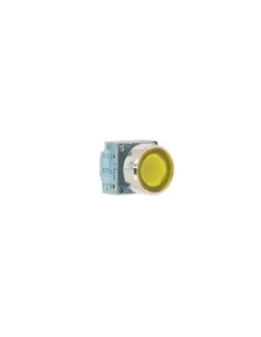 Siemens 3sb35010aa31 yellow metal illuminated push button