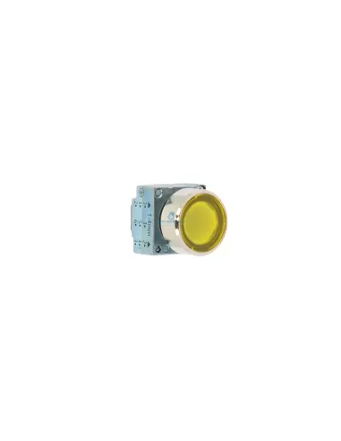 Siemens 3sb35010aa31 yellow metal illuminated push button