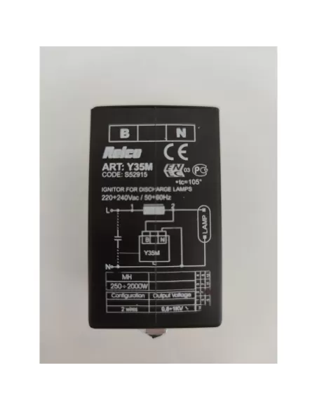 Allumeur à impulsions Relco Y35M pour lampes HPI-NSI 250-2000 W